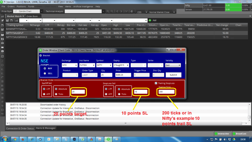 Automate Your Trading Using Zerodha Bracket Order - StockManiacs