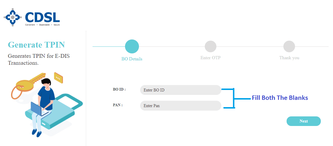 CDSL TPIN for Zerodha