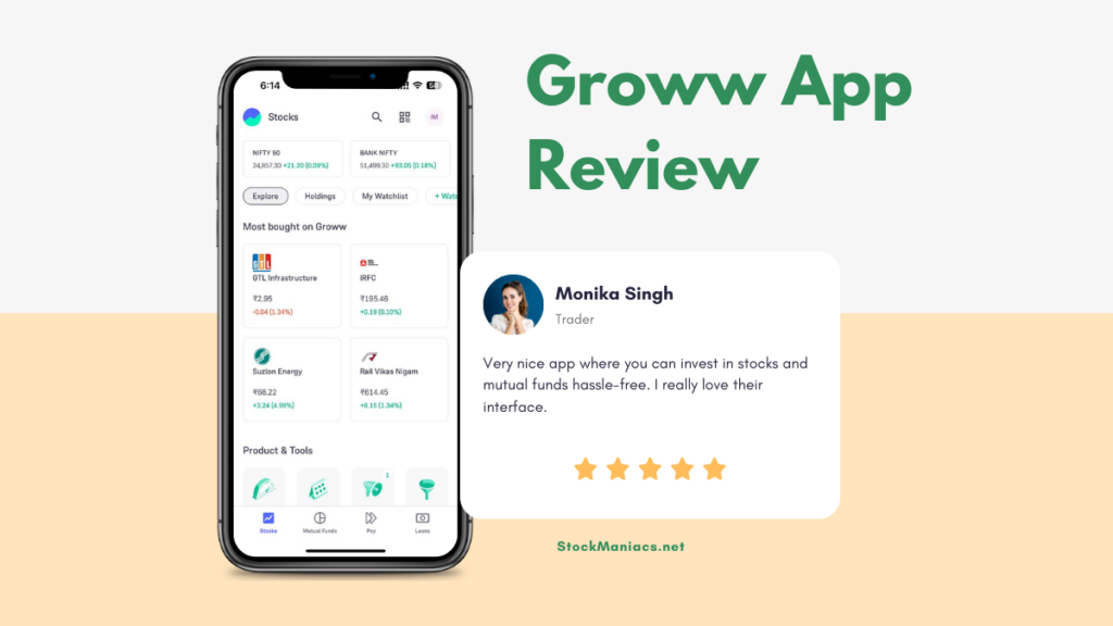 Groww App Review: Download, Login, Charges and More - StockManiacs